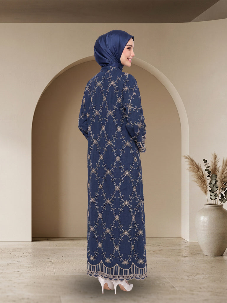 【Pre-order】Elegant Embroidered Jubah Muslimah Premium