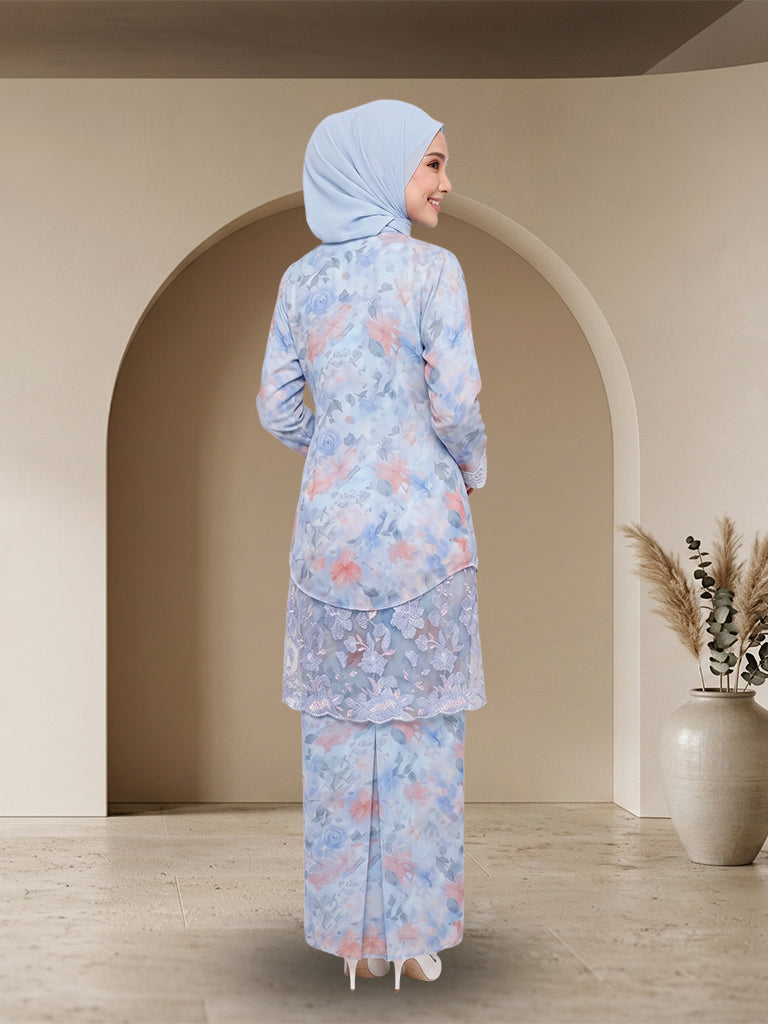 【Pre-order】Elegant Floral Embroidered Jubah Modern Set