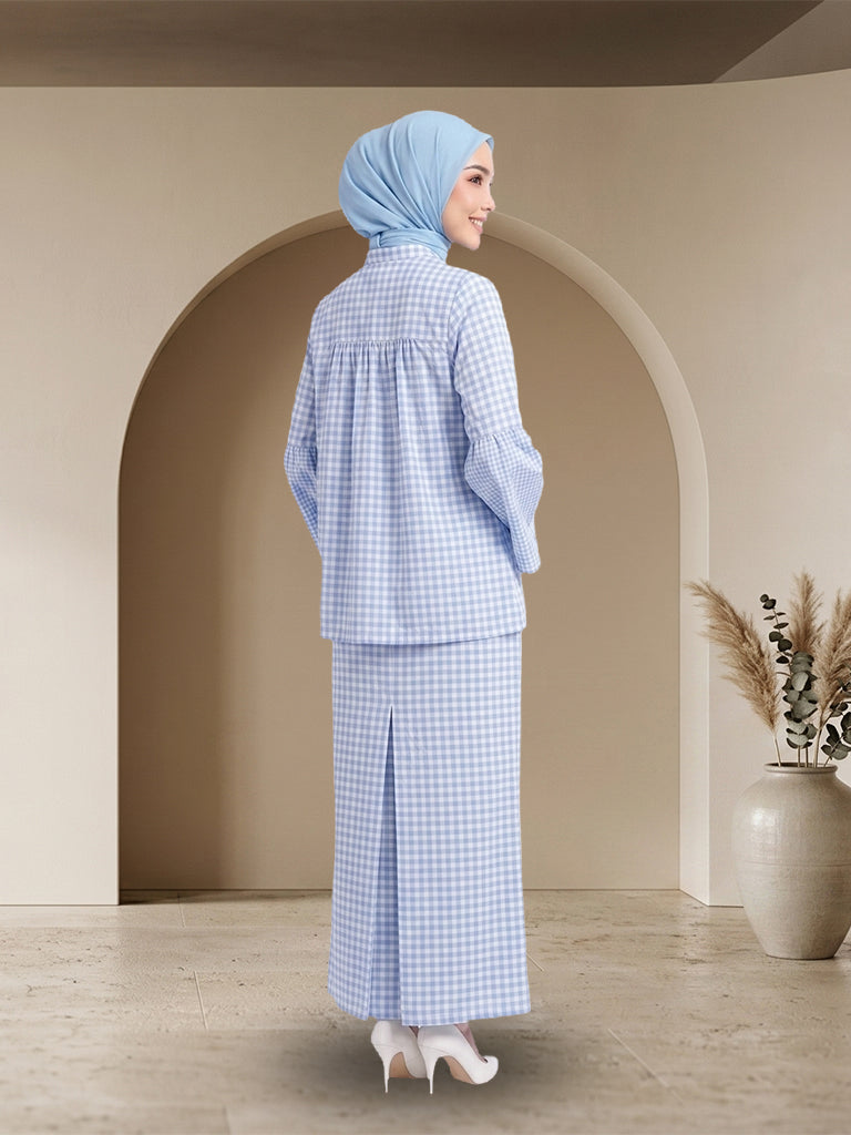 Striped Plaid Kurung Set