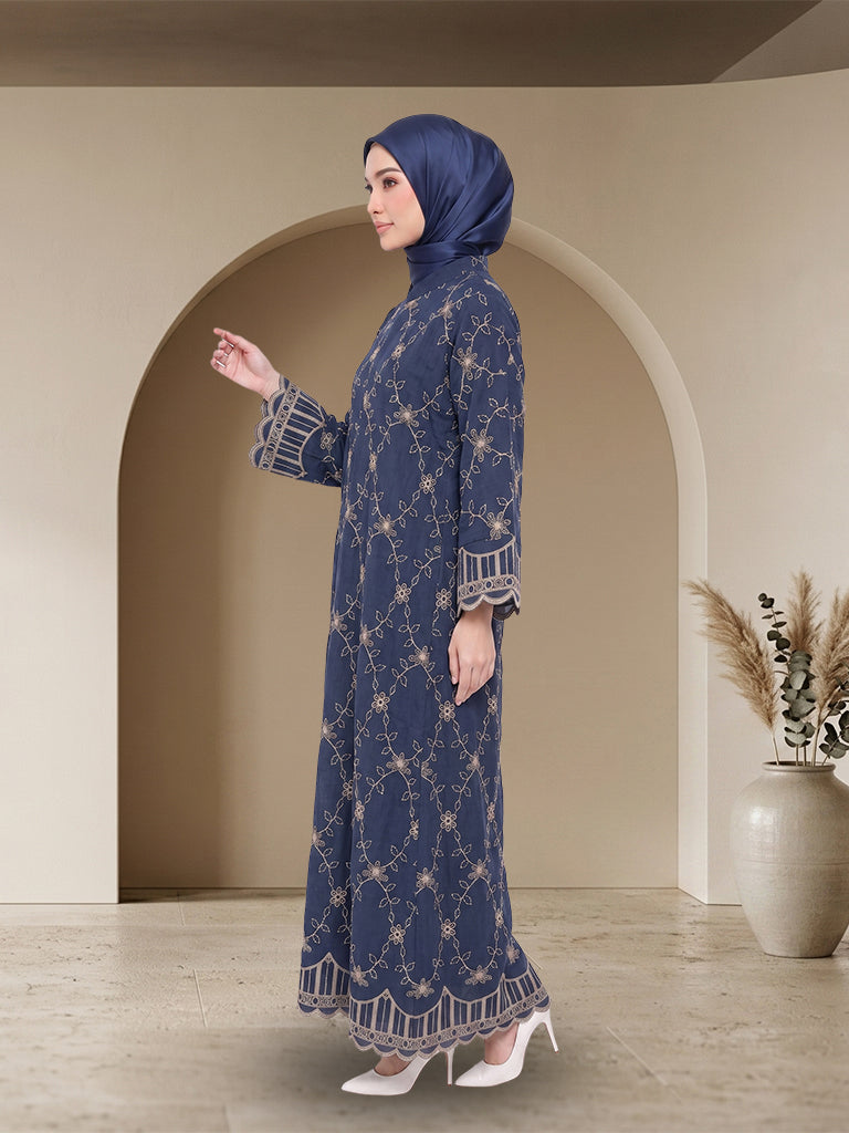 【Pre-order】Elegant Embroidered Jubah Muslimah Premium
