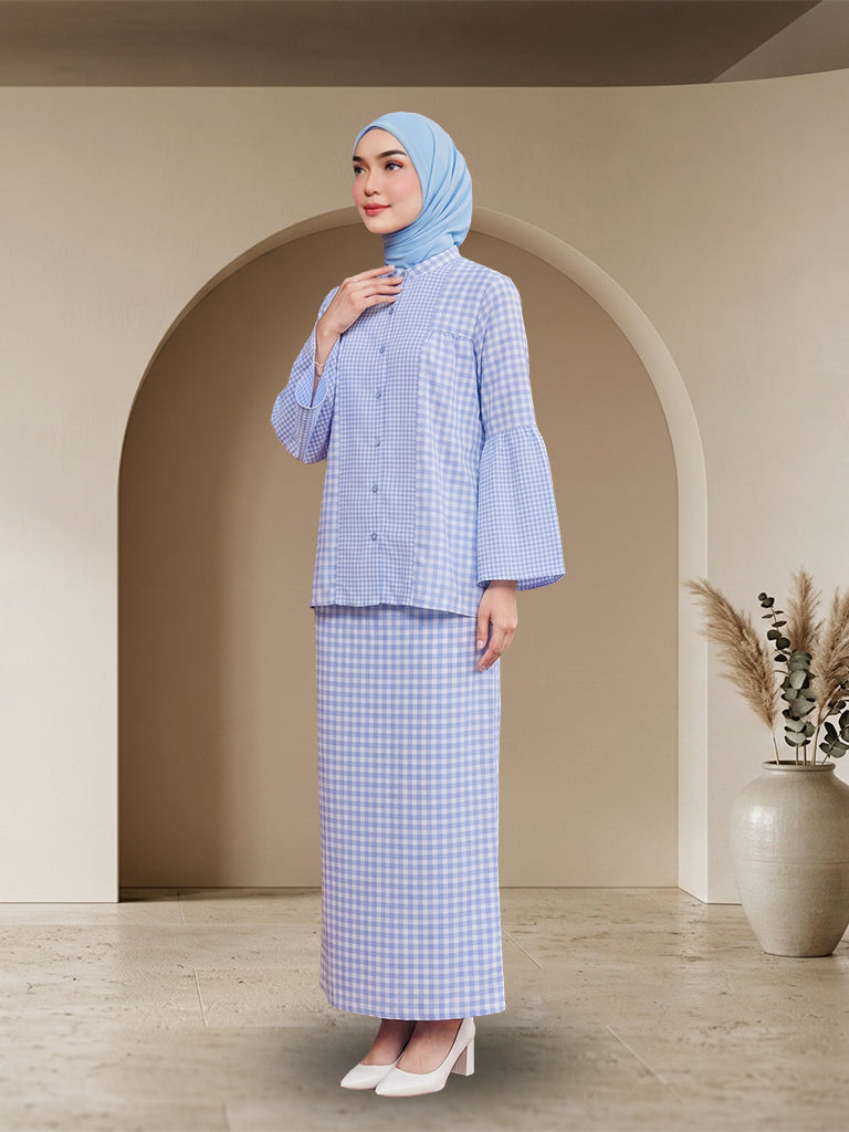 Striped Plaid Kurung Set