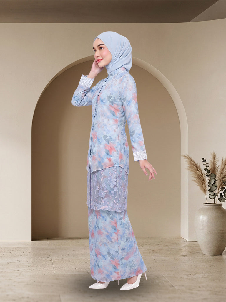 【Pre-order】Elegant Floral Embroidered Jubah Modern Set