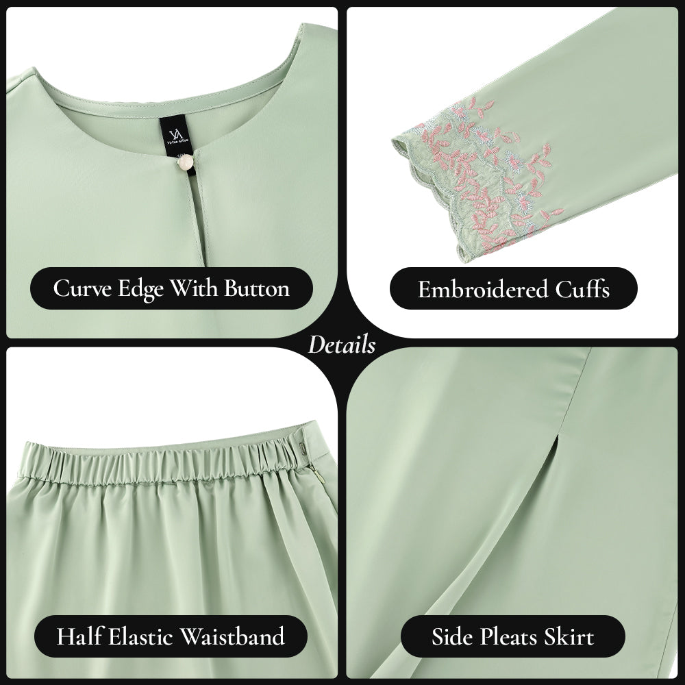 Aurelia Embroidered Kurung Set