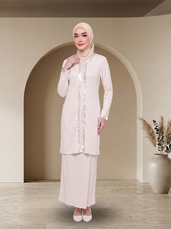 Set Tunic Lace Muslimah Moden Elegan