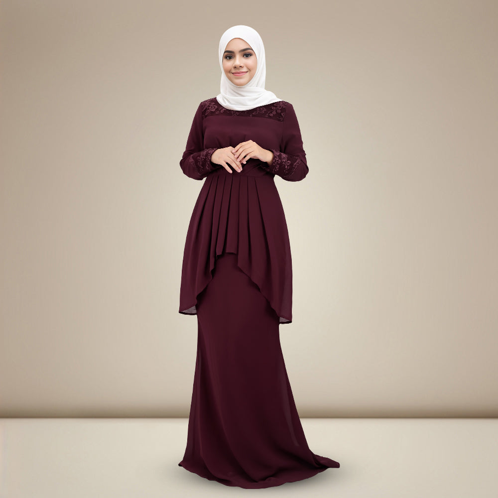 Lace Chiffon Jubah