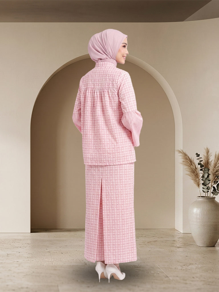 Striped Plaid Kurung Set