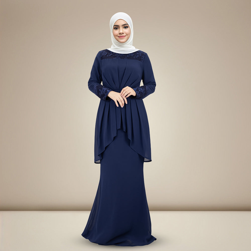 Lace Chiffon Jubah
