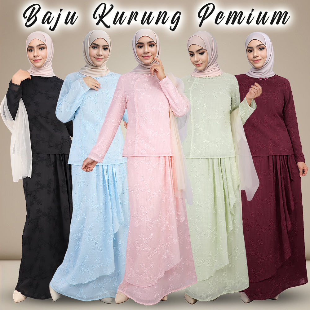 Floral Sulam Kurung Set