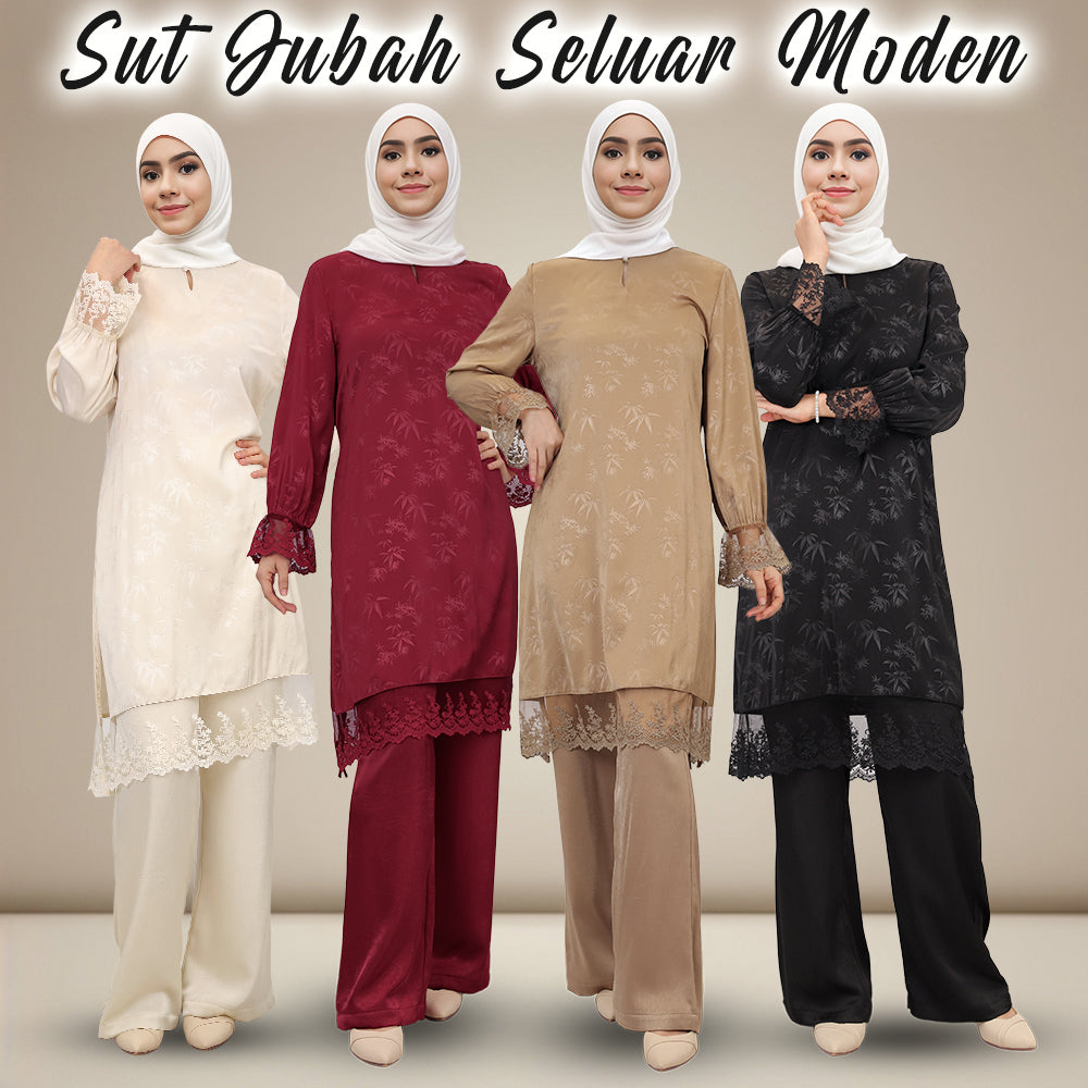 Jubah Sut Seluar Moden