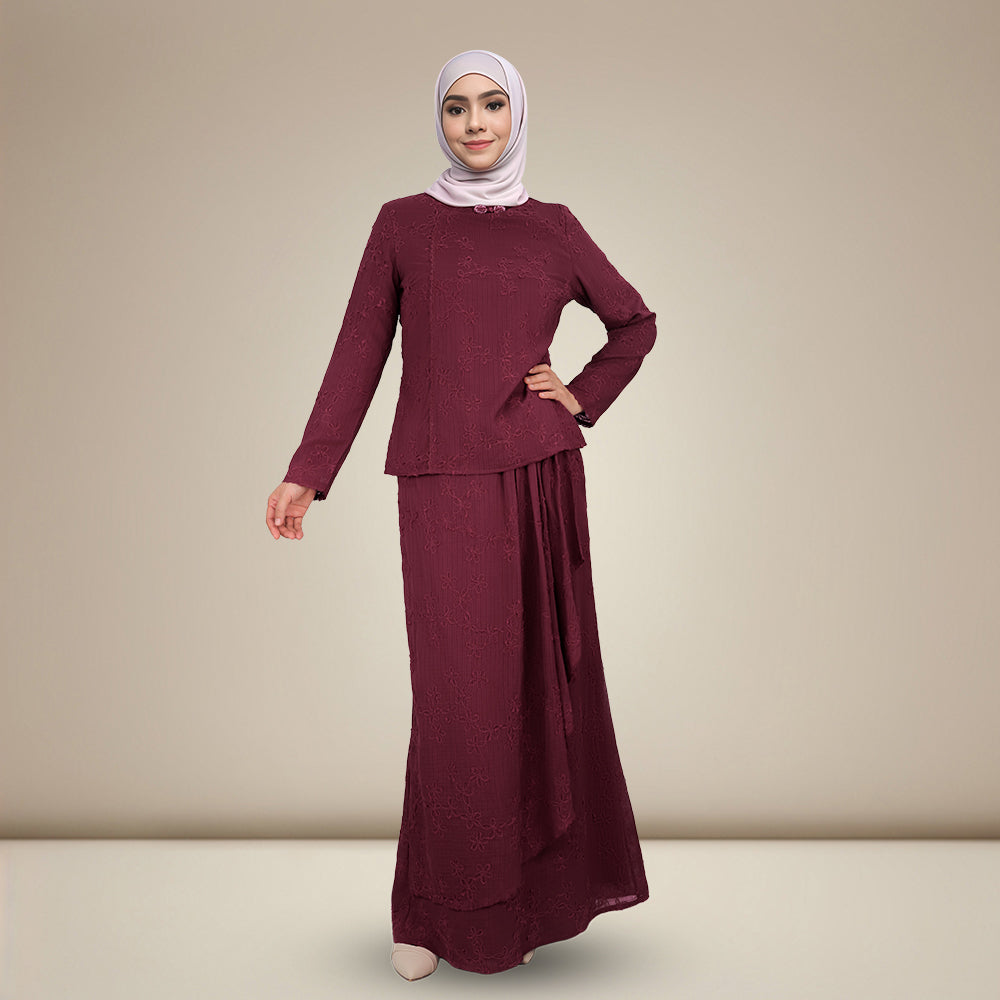 Floral Sulam Kurung Set