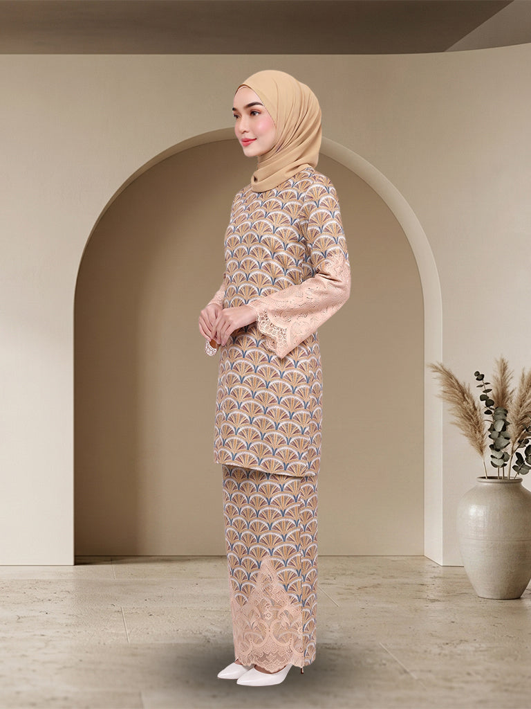 【Pra-pesan】Set Baju Kurung Moden Sulaman Corak Elegan