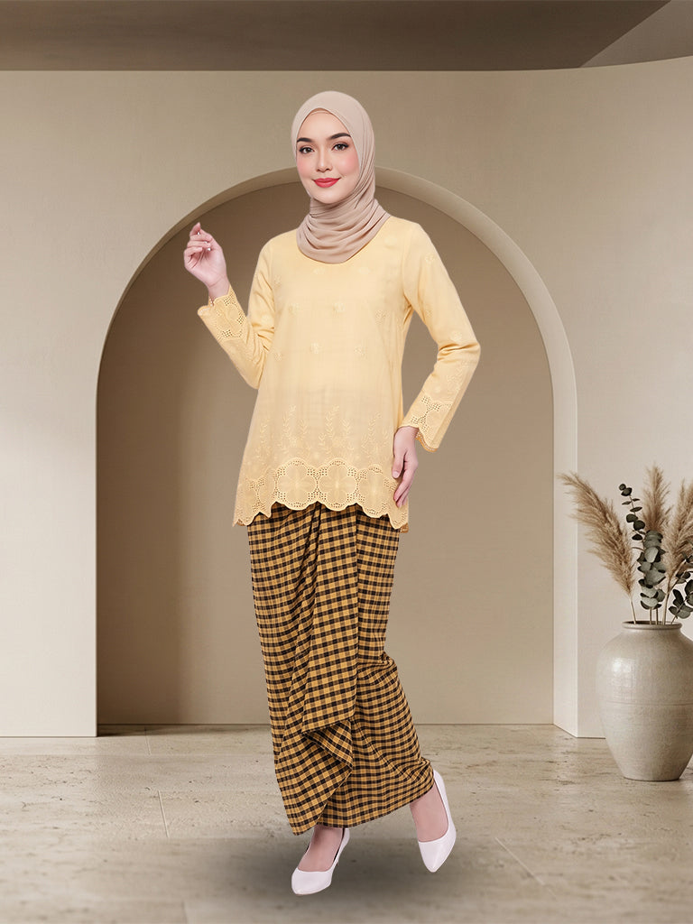 【Pre-order】Elegant Embroidered Modern Baju Kurung Set