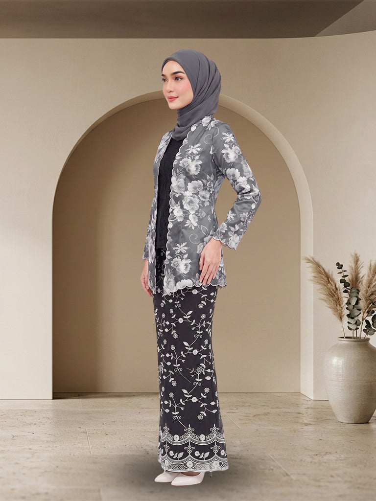 【Pre-order】Premium Floral Lace Baju Kurung Modern Set