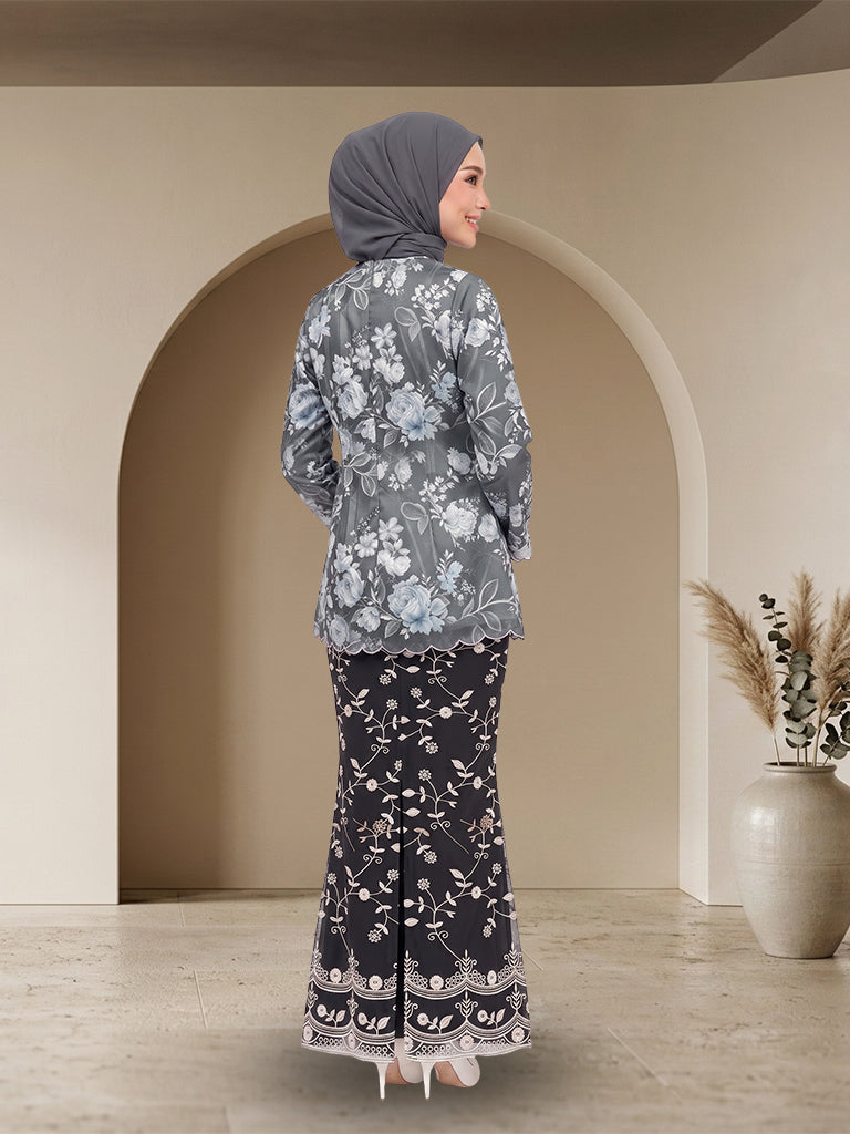 【Pre-order】Premium Floral Lace Baju Kurung Modern Set