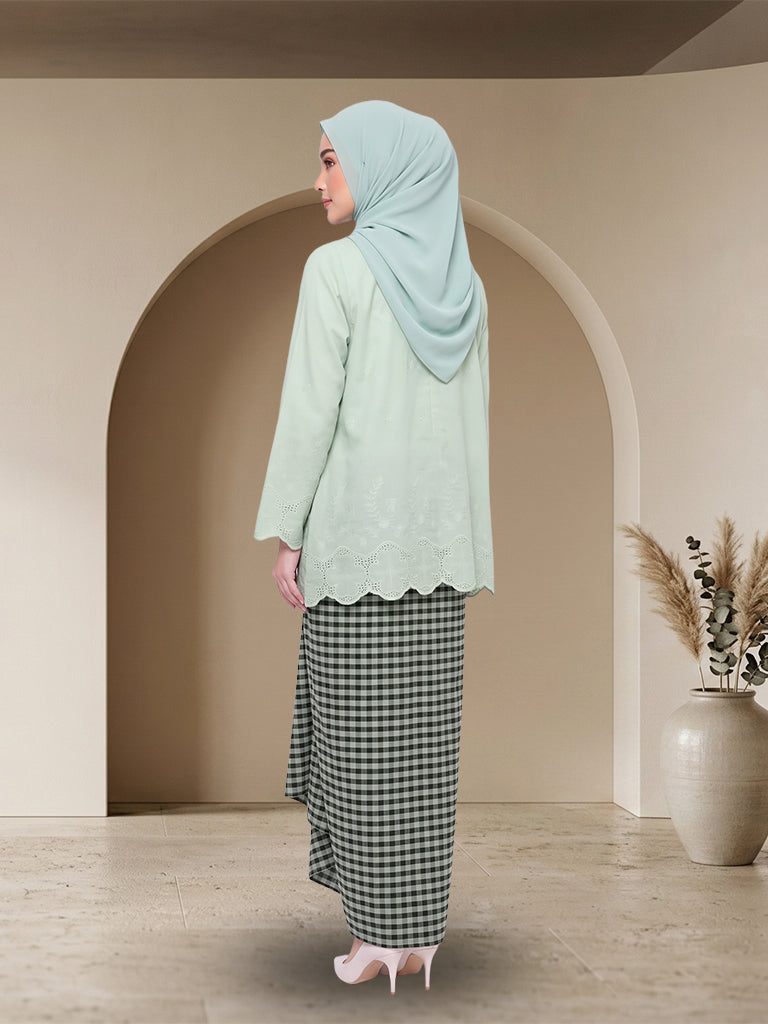 【Pre-order】Elegant Embroidered Modern Baju Kurung Set