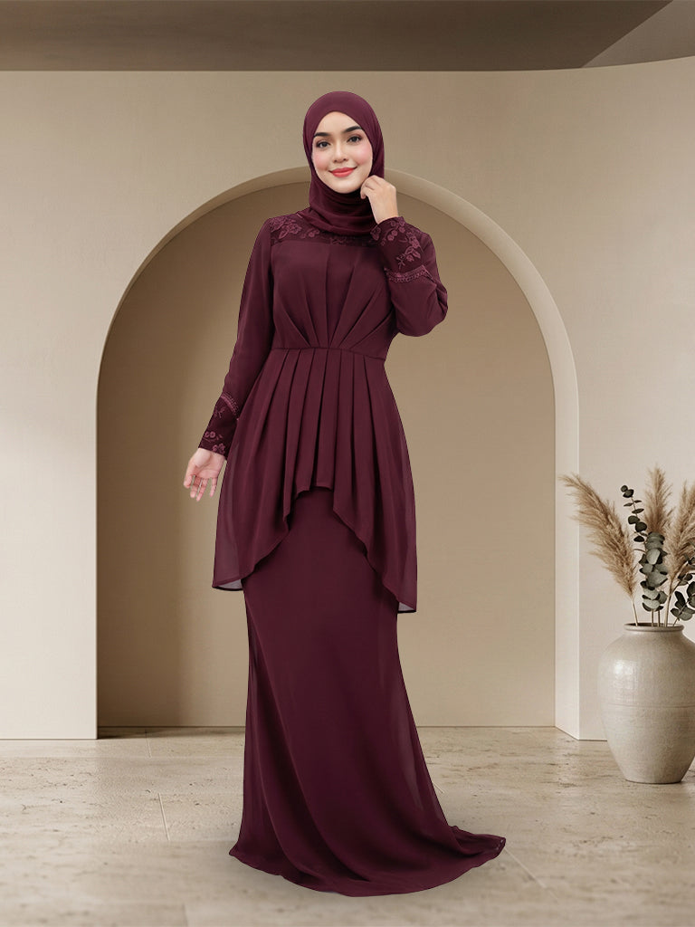 Jubah Muslimah Moden Elegan Untuk Wanita