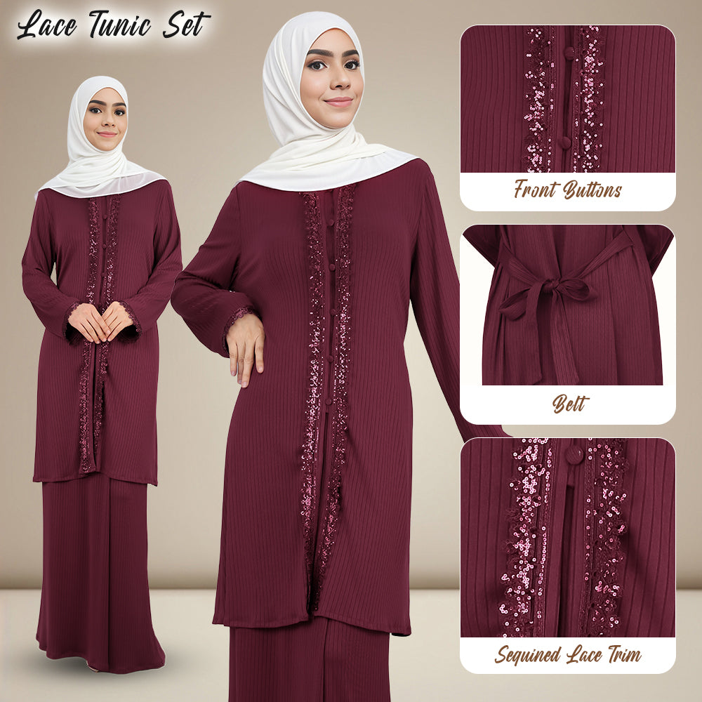 Lace Tunic Set