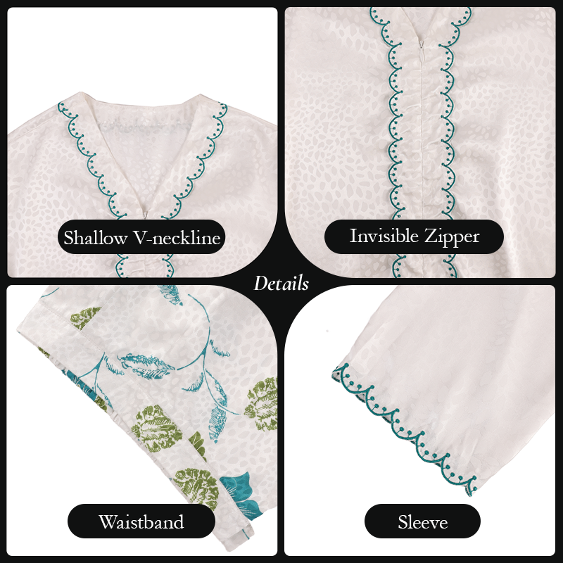 【Pre-order】Elegant Floral Modern Baju Kurung Set