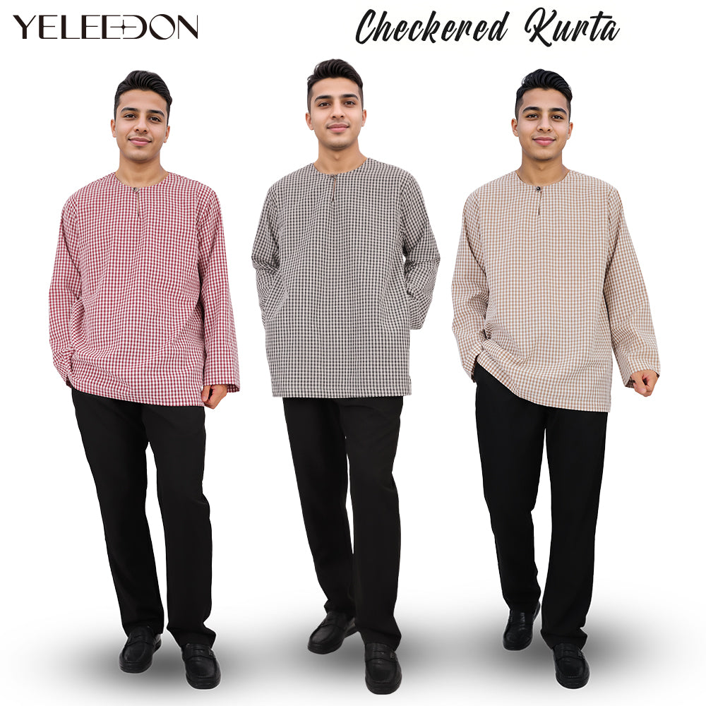 Muslim Checkered Kurta