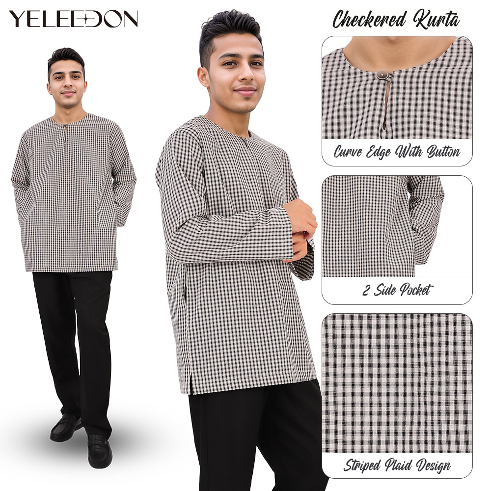 Muslim Checkered Kurta