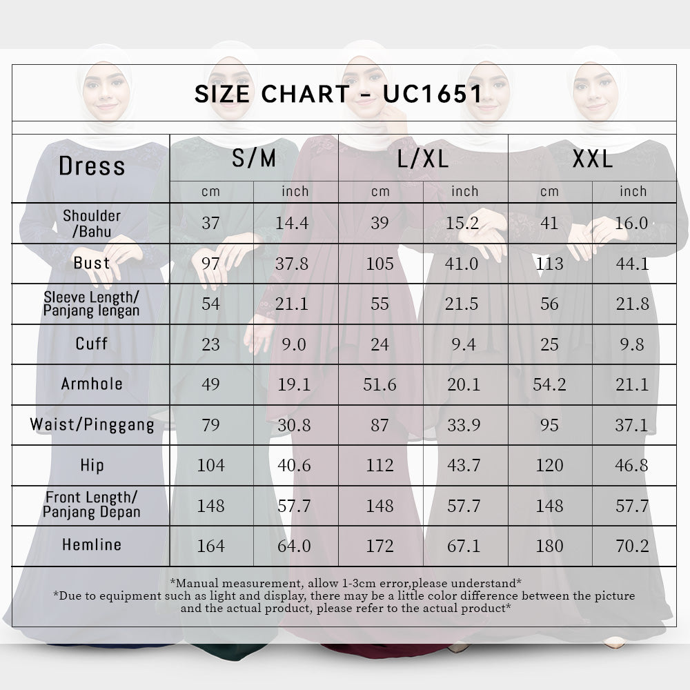 Lace Chiffon Jubah
