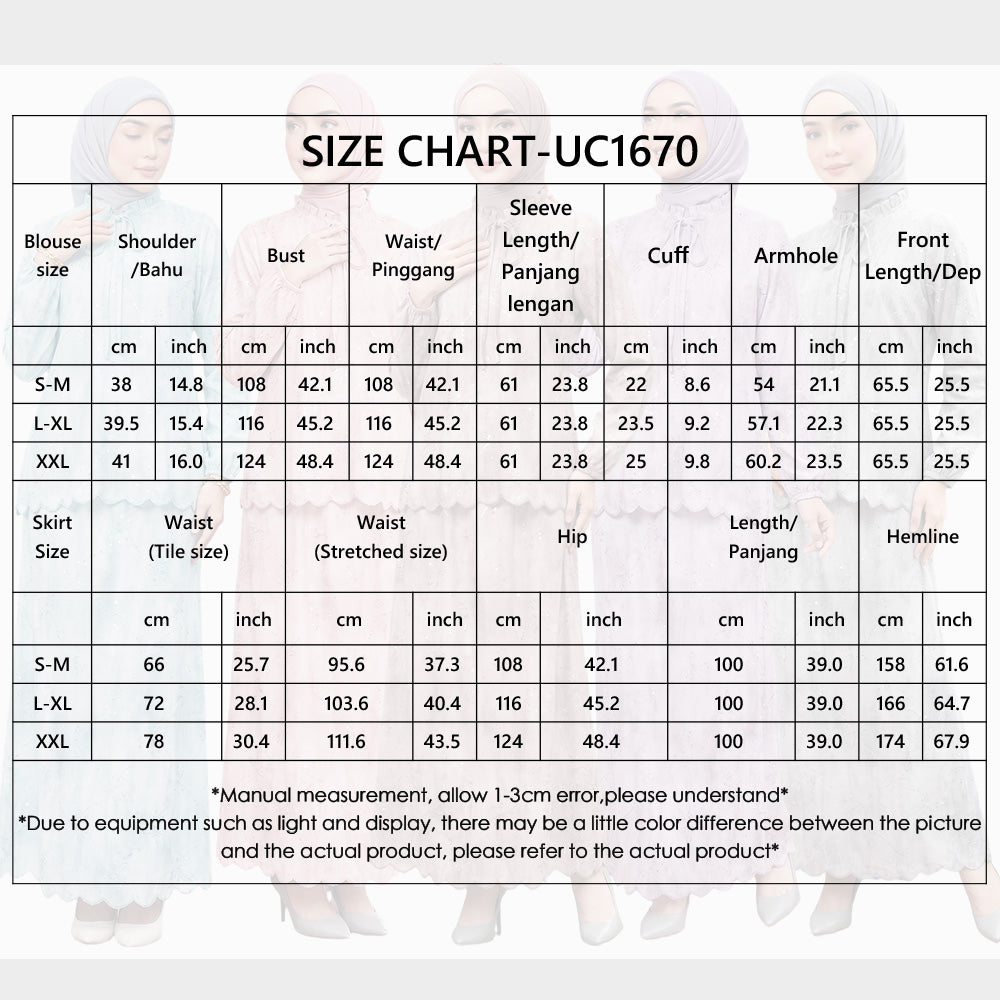 【Pre-order】Elegant Sut Jubah Seluar Moden Muslimah Set