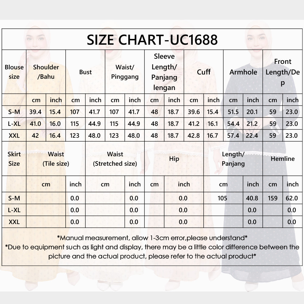 【Pre-order】Elegant Floral Kurung Moden Muslimah Set