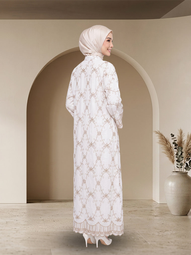 【Pre-order】Elegant Embroidered Jubah Muslimah Premium