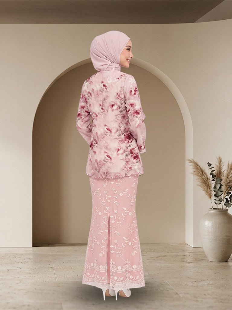 【Pre-order】Premium Floral Lace Baju Kurung Modern Set