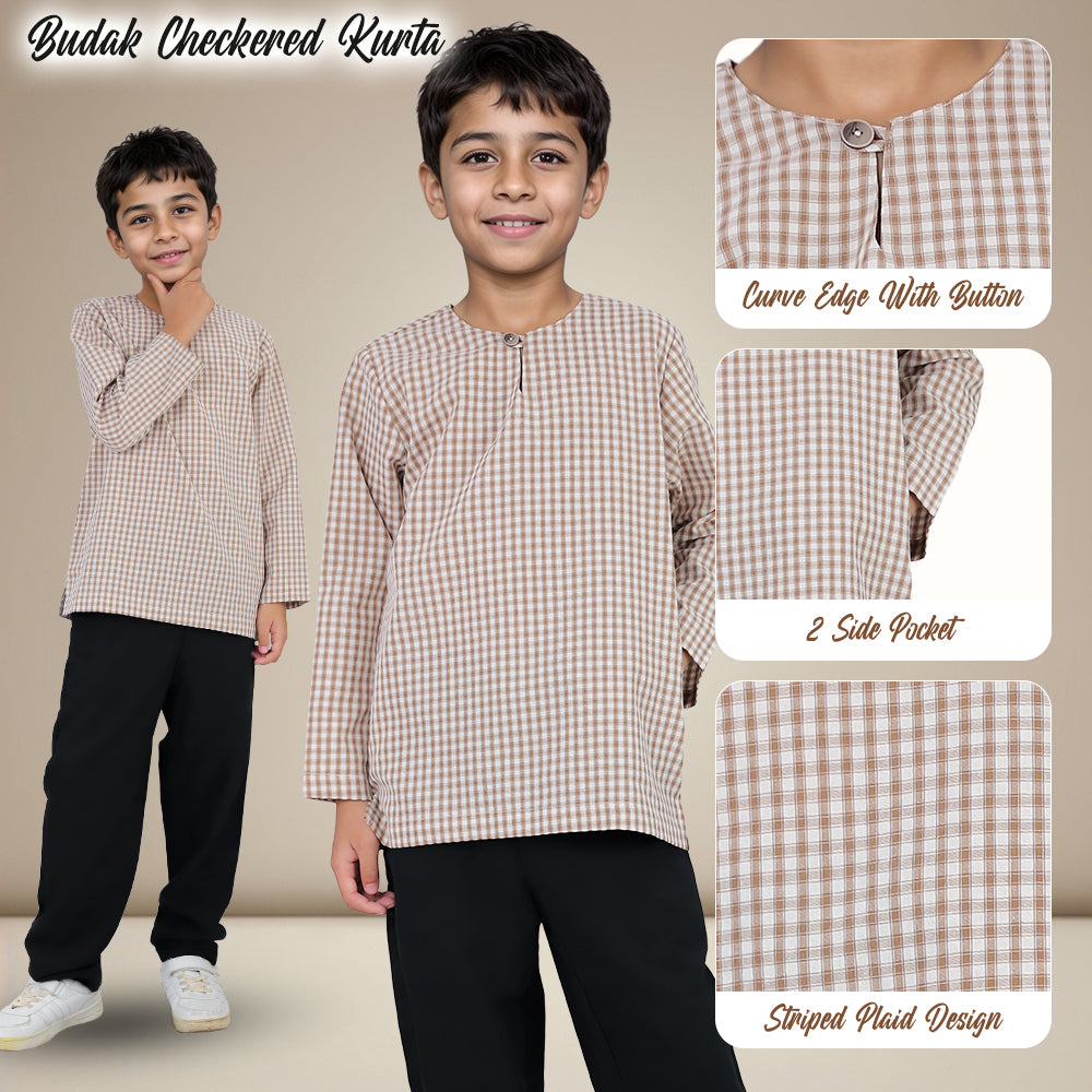 Budak Checkered Kurta